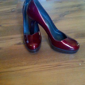 ESCARPIN A TALON BORDEAUX